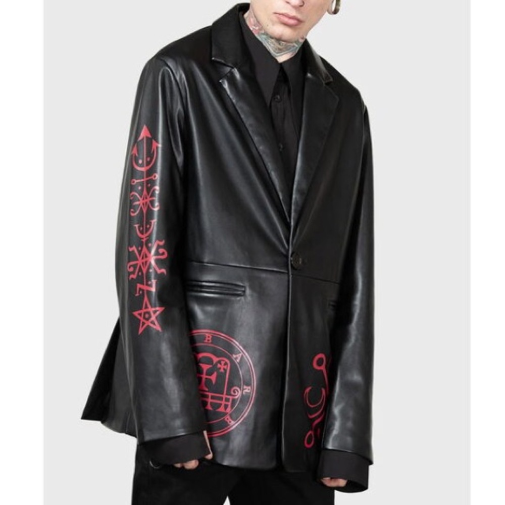 Killstar Zepar Faux Leather Jacket - Picture 2 of 5